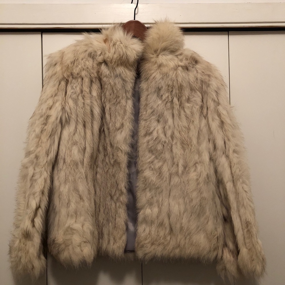 Vintage Faux Fox Fur Coat (Size 6/8 US)